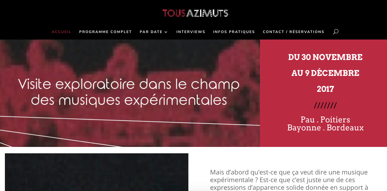 Festival Tous Azimuts – Édition 2017